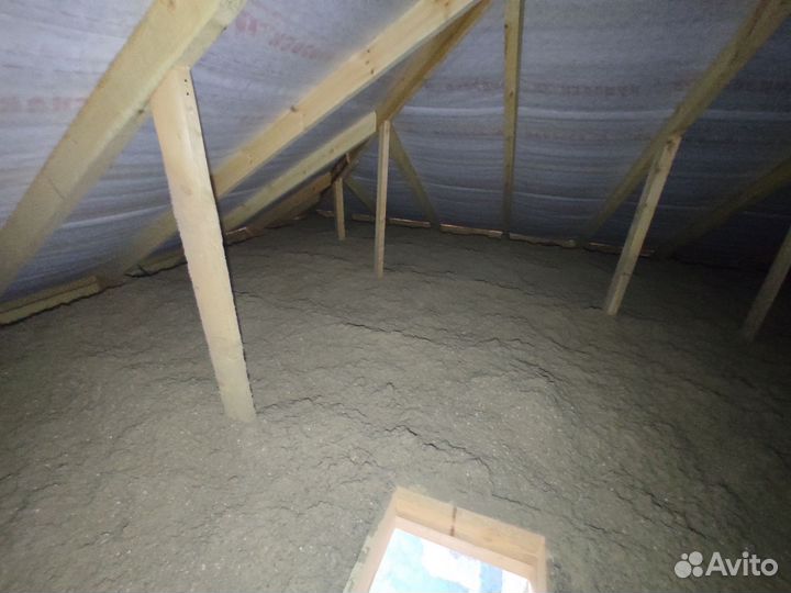 Утепление эковатой