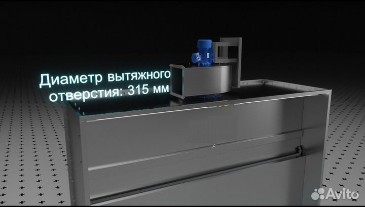 Покрасочная камера с водяной завесой okvz-2000