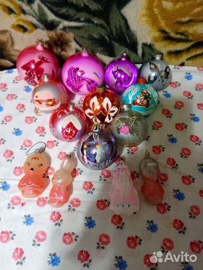 Елочные игрушки СССР одним лотом