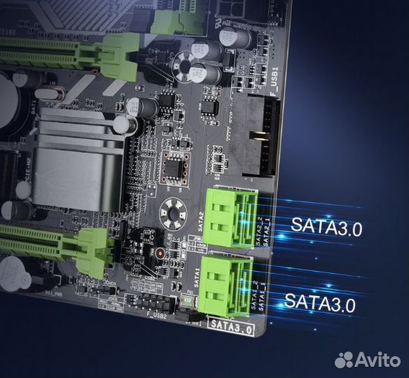 Сбока плата 2011 X99+проц 2650v3+DDR4 16G+кулер