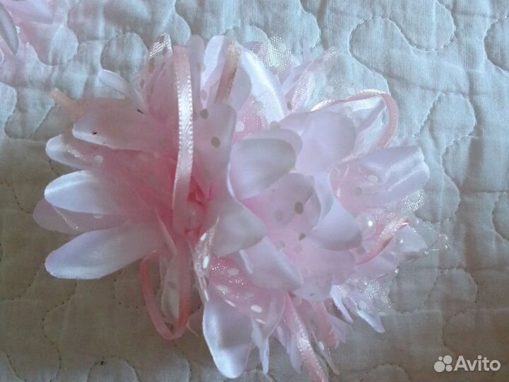 Тканевые цветы, аксессуар д/одежды или интерьера