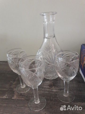 Рюмки и штоф хрусталь