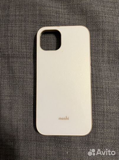 Чехол на iPhone 13 новый mochi молочный и темн.син