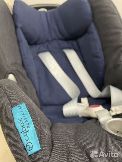 Автолюлька cybex aton q с базой izofix