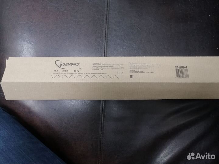 Блок розеток в стойку Gembird EHB8-4