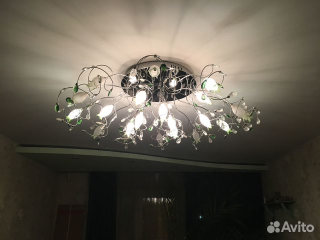 Люстра с пультом управления и 2 бра