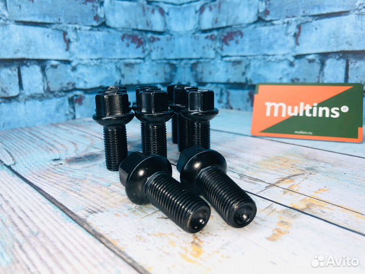 Черные колесные болты для Audi