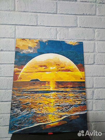 Картина на подрамнике по номерам