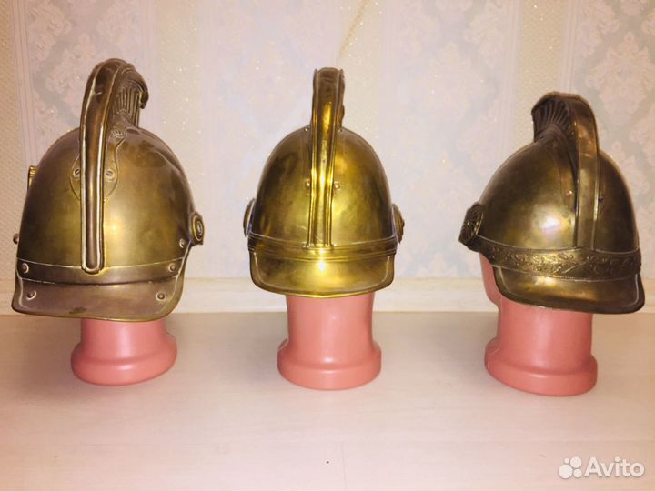 Каска пожарного,офицерская Франция XIX век