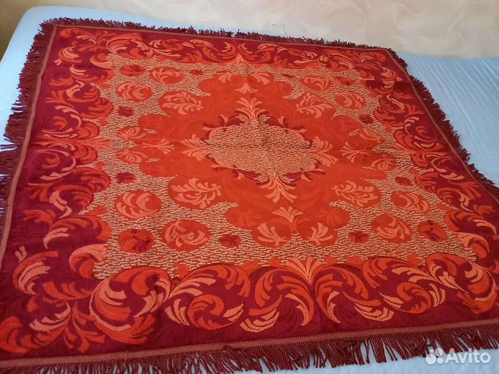 Велюровая скатерть СССР