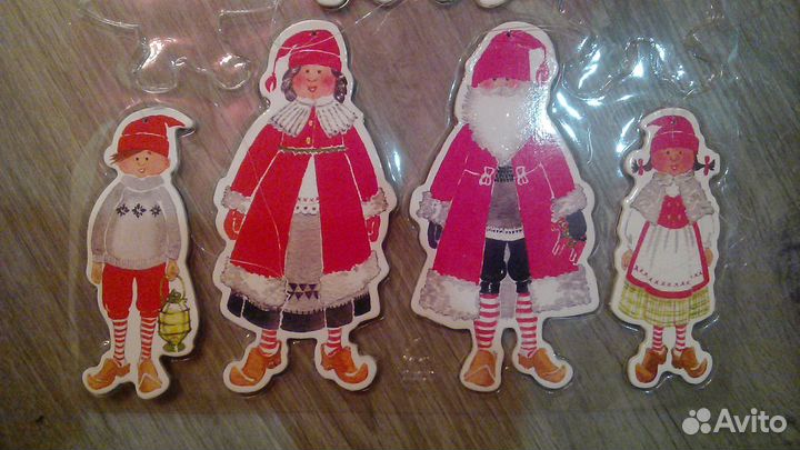 Картонный Санта Клаус и его семья IKEA