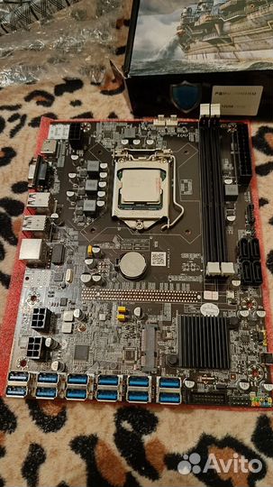 Материнская плата b75 для майнинга с процессором