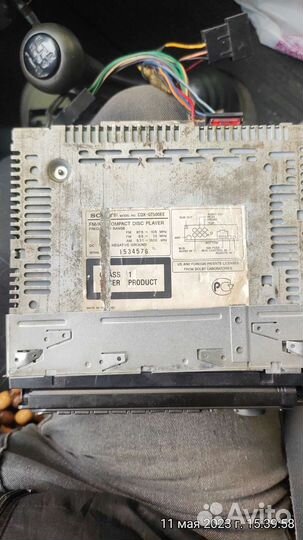 Автомагнитола бу sony cdx-gt500ee