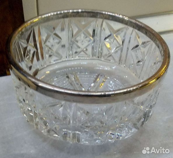 Салатник хрустальный