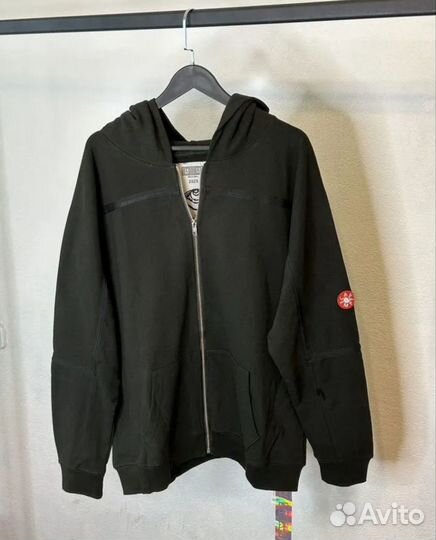 Зип худи cavempt очень темно зеленое(черное)