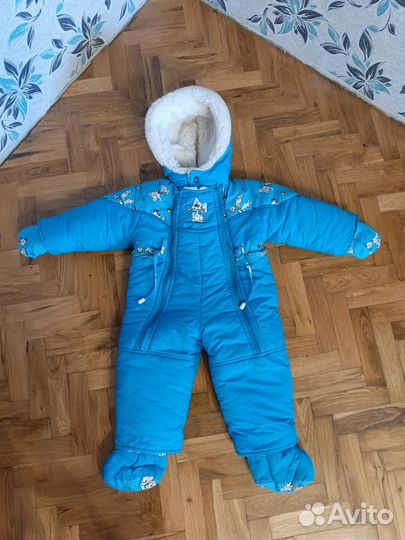 Зимний комбинезон овчина 6-12 м