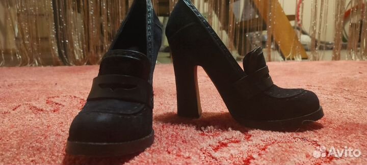 Туфли женские 36 размер натуральная замша Италия