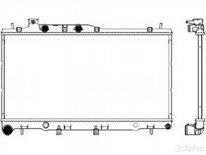 Радиатор основной Sakura 34211011