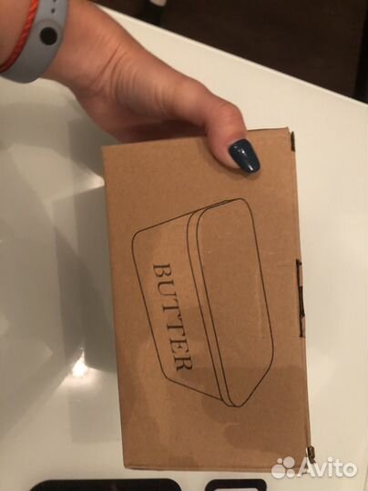 Масленка керамическая с ножом