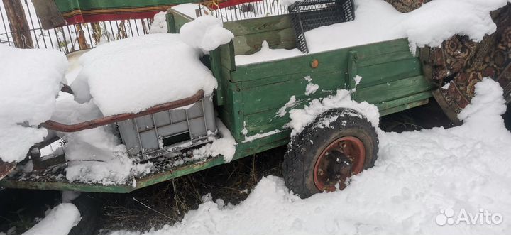 Мотоплуг с телегой