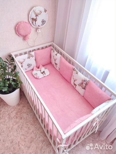 Бортики в детскую кроватку. новые