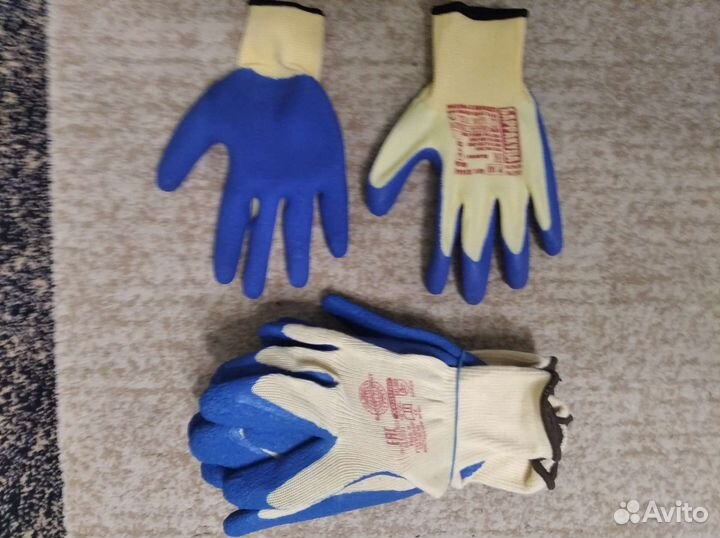 Перчатки рабочие прорезиненные