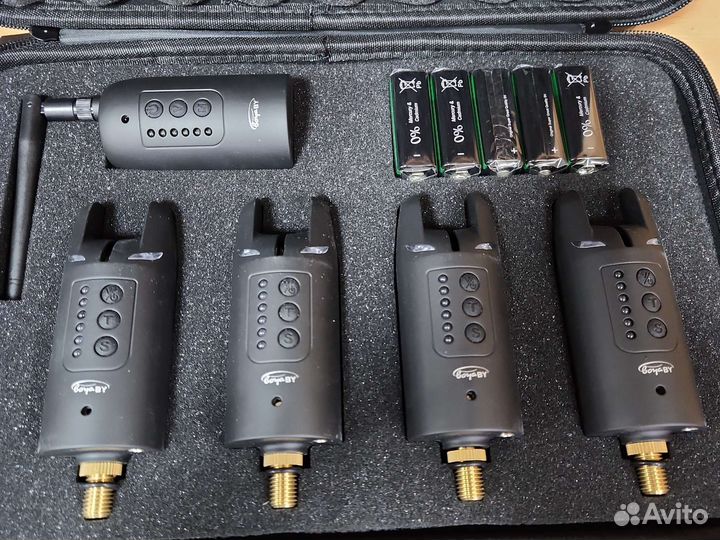 Сигнализаторы поклевки (4шт.) с пейджером