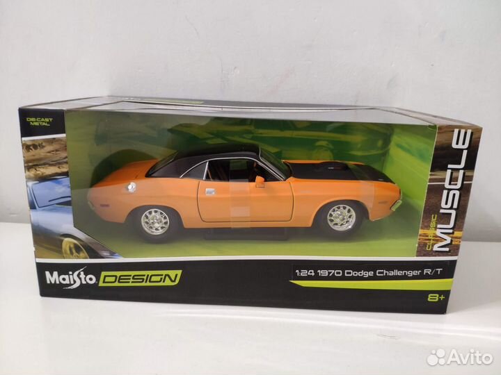 Новая машинка Dodge Challenger R/T Оранжевый