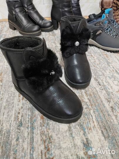Зимняя обувь женская 38 р(сапоги,кроссовки,ботинки
