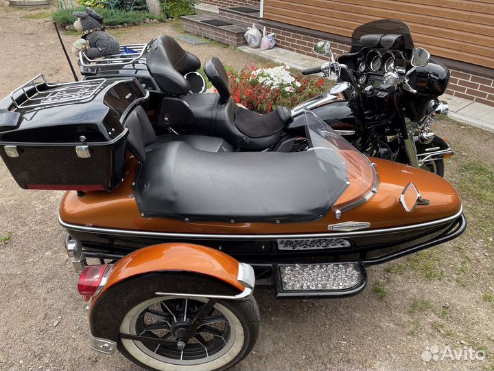 Harley Davidson с коляской