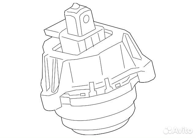 Подушка крепления двигателя л b58b30b 22116860471