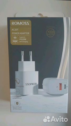 Адаптер питания Сетевое зарядное устройство Romoss