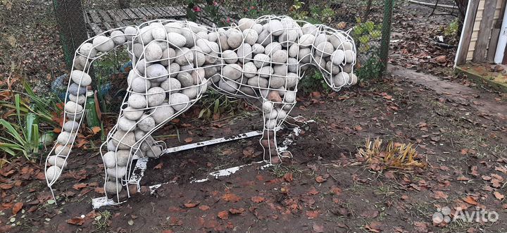 Пантера из проволоки (под камни)