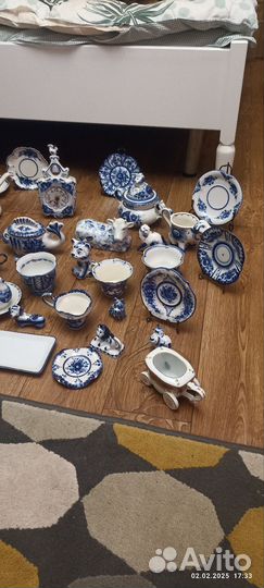 Фарфоровая посуда гжель