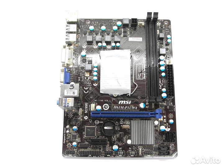 Материнская плата S-1155 MSI H61M-P31/W8 MS-7788