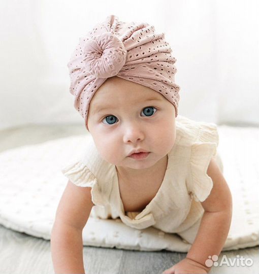 Шапка тюрбан для девочки разные цвета