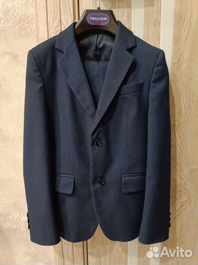 Школьный костюм для мальчика 134 синий