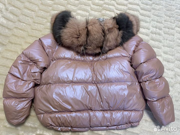 Пуховик женский 42 44 с мехом