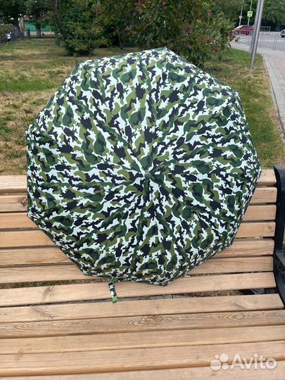 Зонт автоматический хаки