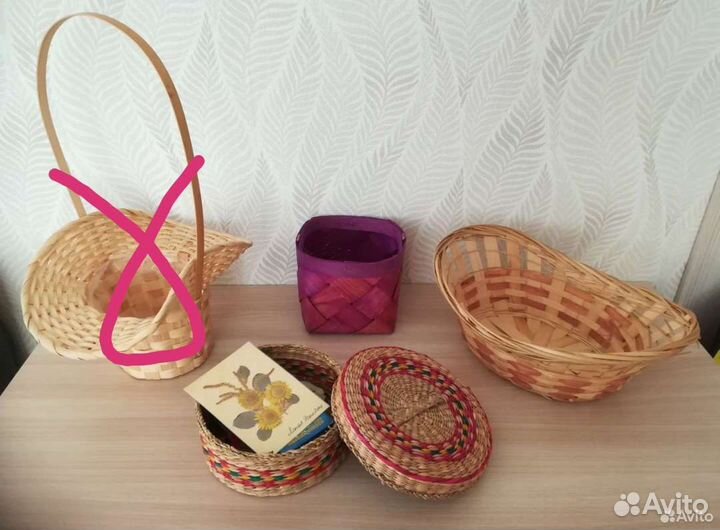 Корзины, плетёная коробочка