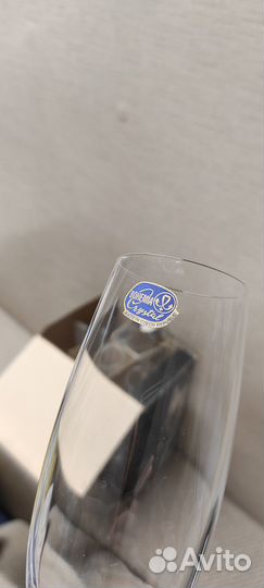 Бокалы для шампанского. Чешское стекло bohemia