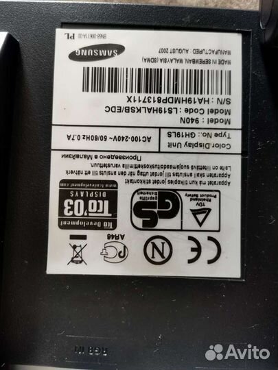 Монитор Samsung 19 дюймов