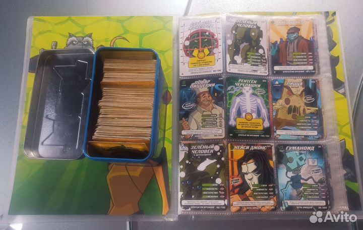 Карточки черепашки ниндзя