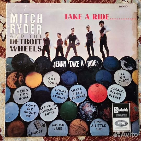 Mitch Ryder Detroit Wheels Take A Ride lp 1966 uk