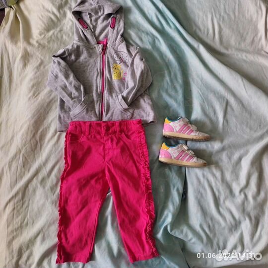 Одежда пакетом для девочки на рост 80