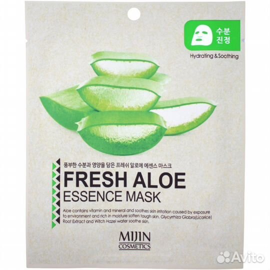 Mijin Тканевая маска для лица с экстрактом алоэ 33