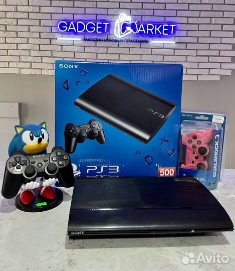 Прошитая Sony Playstation 3 500gb много игр