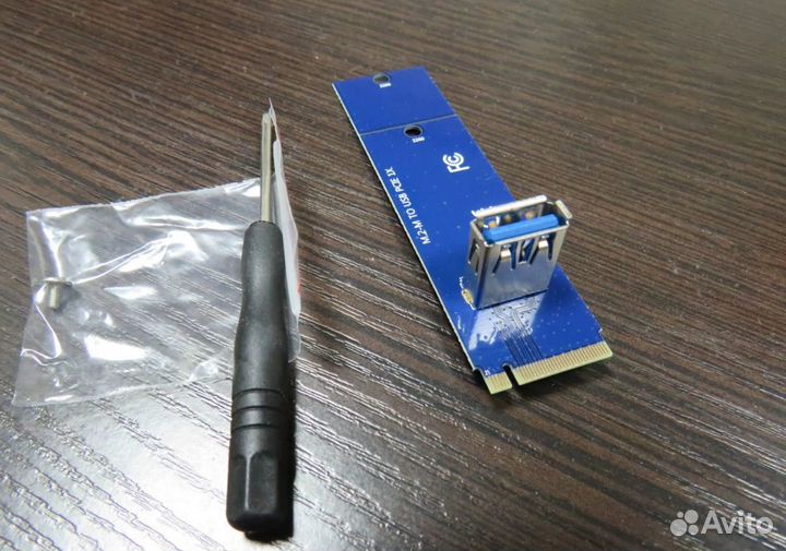 Переходник райзер адаптер M2 PCI USB