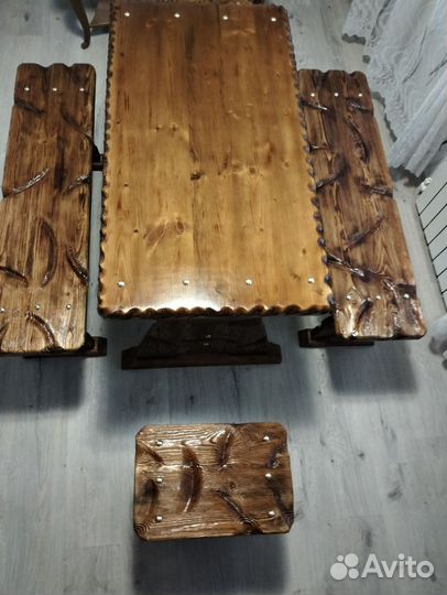 Столы лавочки из дерева