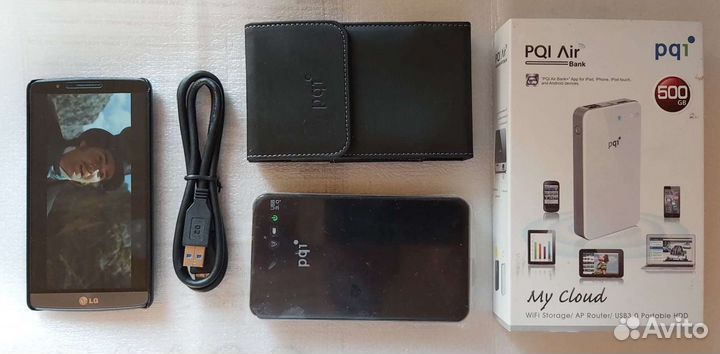 Внешний Wi-Fi USB 3.0 500GB PQI Air Bank